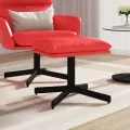 Repose-pied Rouge 60x60x36 cm Similicuir