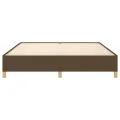 Cadre de lit Marron foncé 180x200 cm Tissu