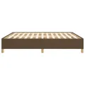 Cadre de lit Marron foncé 180x200 cm Tissu