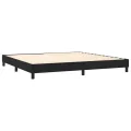 cadre de lit et matelas Noir 200x200 cm Velours