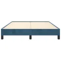 Cadre de lit Bleu foncé 140x200 cm Velours