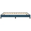 Cadre de lit Bleu foncé 140x200 cm Velours