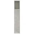 Armoire de tête de lit Gris béton 140x18,5x104,5 cm