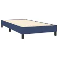 cadre de lit avec matelas et LED Bleu 90x190cm Tissu