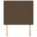 Têtes de lit 2 pcs Marron Foncé 80x5x78/88 cm Tissu