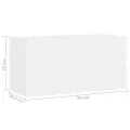 Armoire d'évier Blanc 90x38,5x45 cm Aggloméré