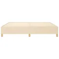 cadre de lit Crème 200x200 cm Tissu
