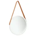 Miroir mural avec sangle 40 cm Blanc