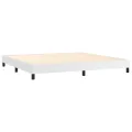 cadre de lit avec matelas Blanc 200x200cm Similicuir
