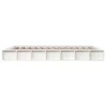 Cadre de lit Blanc 200x200 cm Bois massif