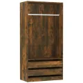 Garde-robe Chêne fumé 100x50x200 cm Bois d'ingénierie