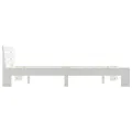 Cadre de lit Blanc Bois de pin massif 140 x 200 cm