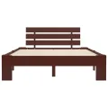 Cadre de lit Marron foncé Bois de pin massif 120 x 200 cm