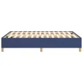 cadre de lit Bleu 140x190 cm Tissu