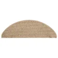 Tapis d'escalier autocollants 15 pcs 65x21x4 cm Sable
