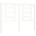 Cadre de lit avec tête de lit blanc 140x200 cm bois massif