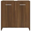 Armoire de bain Chêne marron 60x33x60 cm Bois d'ingénierie