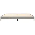 Cadre de lit Gris clair 200x200 cm Velours