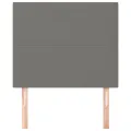Têtes de lit 2 pcs Gris foncé 100x5x78/88 cm Tissu