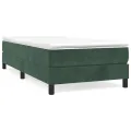 cadre de lit Vert foncé 90x200 cm Velours