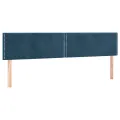 cadre de lit et matelas Bleu foncé 200x200cm Velours