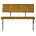 Banc 110 cm Marron Velours