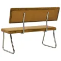 Banc 110 cm Marron Velours