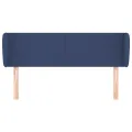 Tête de lit avec oreilles Bleu 103x23x78/88 cm Tissu