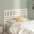 Tête de lit Blanc 141x4x100 cm Bois massif de pin