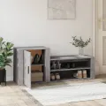 Armoire à chaussures Sonoma gris 130x35x54 cm Bois d'ingénierie