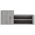 Armoire à chaussures Sonoma gris 130x35x54 cm Bois d'ingénierie