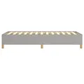 Cadre de lit Gris clair 90x190 cm Tissu