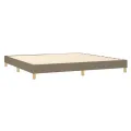 cadre de lit Taupe 200x200 cm Tissu