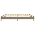 cadre de lit Taupe 200x200 cm Tissu