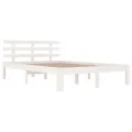 Cadre de lit Blanc Bois massif 150x200 cm Très grand