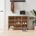 Armoire à chaussures chêne sonoma 100x35x70cm bois d'ingénierie