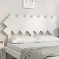 Tête de lit Blanc 141x3x80,5 cm Bois massif de pin