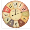 Horloge murale vintage Colorée 60 cm
