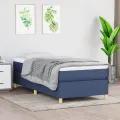cadre de lit Bleu 80x200 cm Tissu
