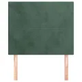 Têtes de lit 2 pcs Vert foncé 100x5x78/88 cm Velours