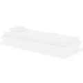 Cadre de lit Blanc Bois massif 75x190 cm Petit simple