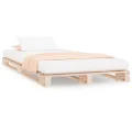 Lit de palette 90x200 cm bois de pin massif