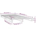 Lit de palette 90x200 cm bois de pin massif