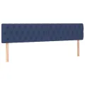 Tête de lit à LED Bleu 180x7x78/88 cm Tissu