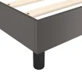 cadre de lit avec matelas Gris 90x200 cm Similicuir