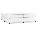 cadre de lit Blanc 200x200 cm Similicuir