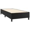 cadre de lit avec matelas Noir 100x200 cm Similicuir