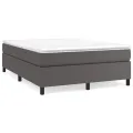 cadre de lit Gris 140x190 cm Similicuir