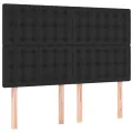 cadre de lit avec matelas et LED Noir 140x200 cm