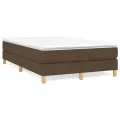 cadre de lit avec matelas Marron foncé 120x200 cm
